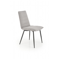K493 krzesło szare tapicerowane