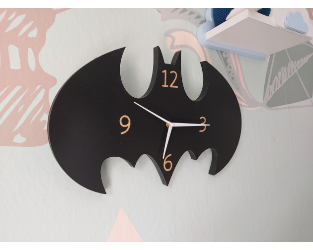 Zegar ścienny BATMAN czarny