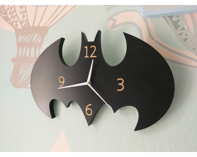Zegar ścienny BATMAN czarny