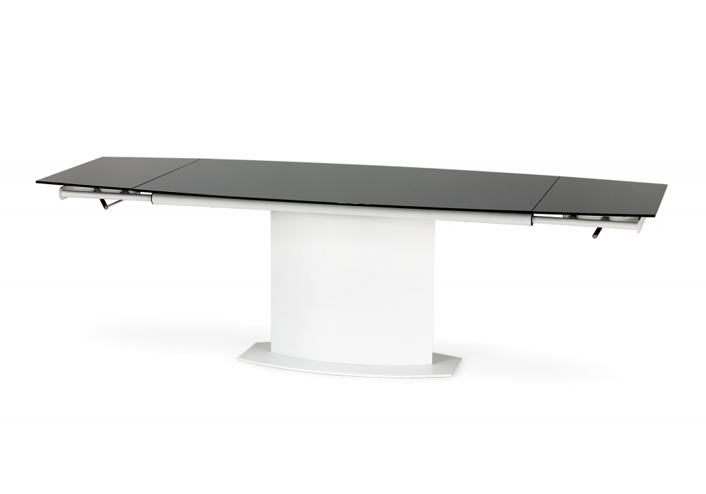 Stół ANDERSON biało - czarny / rozkładany