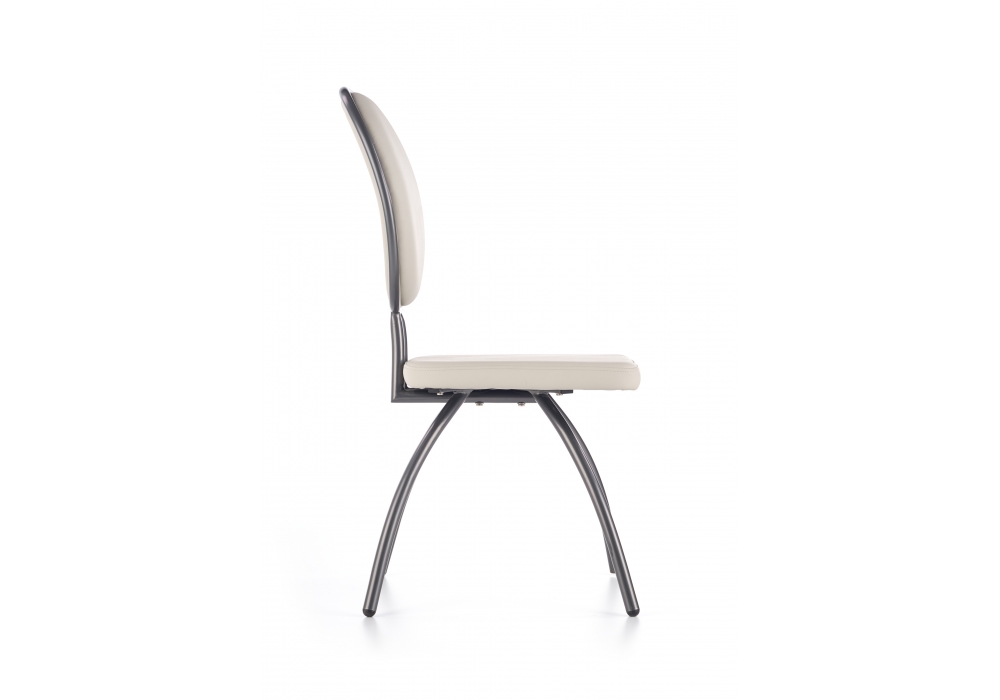 K298 krzesło jasny popiel / grafitowy eko skóra