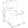 K283 krzesło beżowa tkanina
