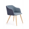 K288 krzesło fotel granatowy / niebieski - tkanina