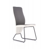 K300 krzesło tył - biały, przód - popiel, stelaż - super grey