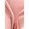 TULIP fotel różowy velvet pikowany