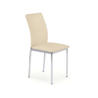 Krzesło K137 beżowa eko skóra / chrom