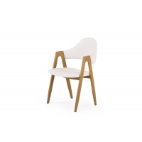 K247 krzesło biały-dąb miodowy