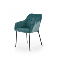 K305 krzesło ciemno zielone welur
