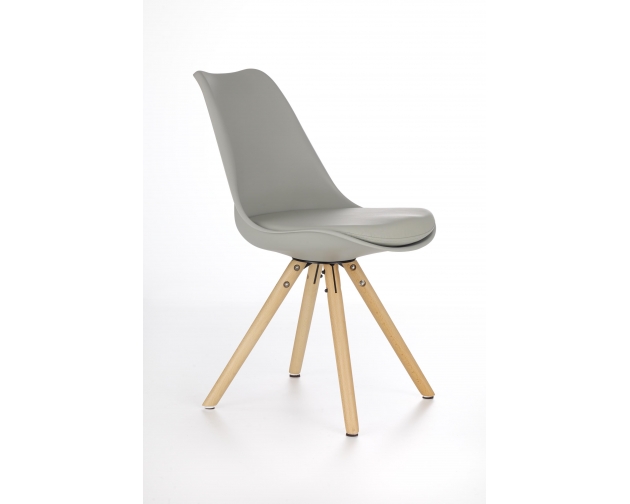 Krzesło K201 khaki z poduszką z ekoskóry