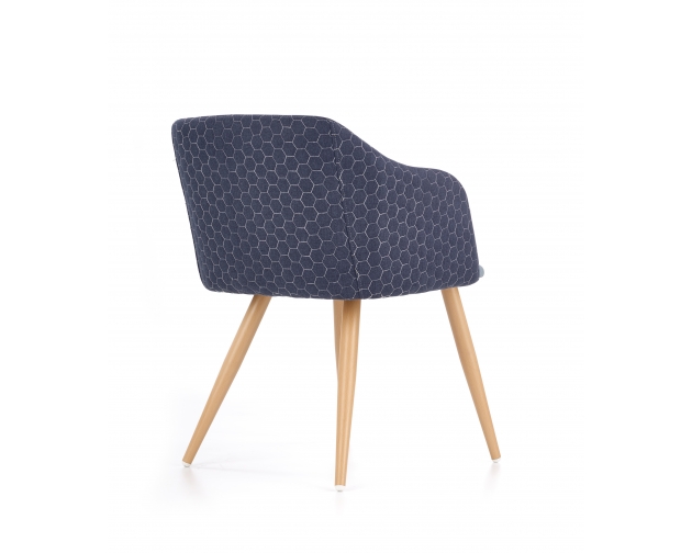 K288 krzesło fotel granatowy / niebieski - tkanina