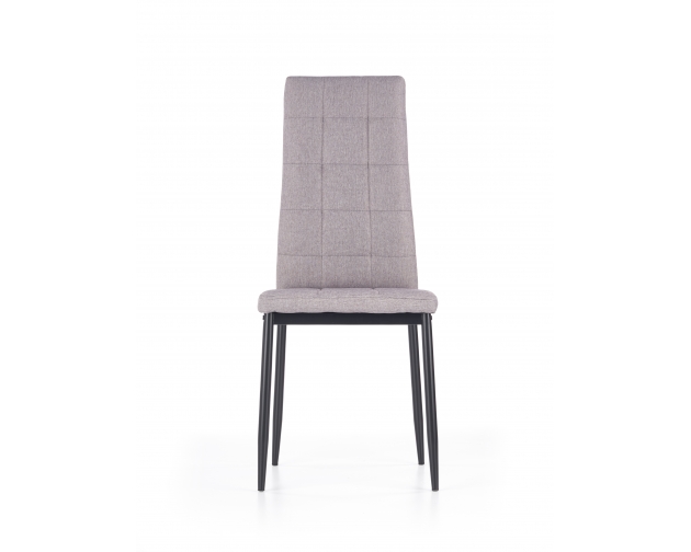 K292 krzesło szare tapicerowane - nogi czarne