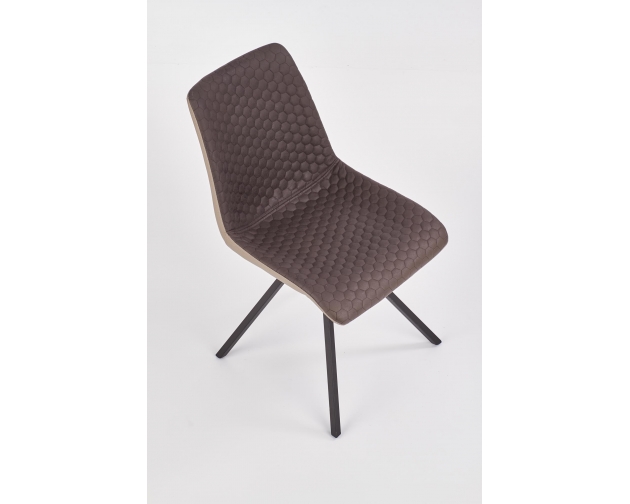 K394 krzesło mit tkanina eko skóra szare