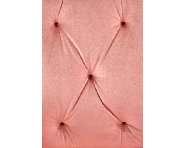 TULIP fotel różowy velvet pikowany