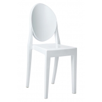 Krzesło VICTORIA białe  - poliwęglan