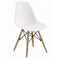 Krzesło P-15 inspirowane DSW Eames białe