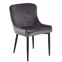 Krzesło fotelowe szare M-15 welur - velvet