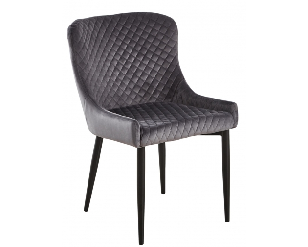Krzesło fotelowe szare M-15 welur - velvet