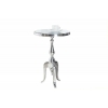 INVICTA stolik JARDIN 55cm srebrny - aluminium