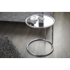 INVICTA stolik ART DECO chrom - metal, szkło