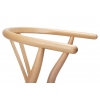 Krzesło WISHBONE natural - drewno bukowe, naturalne włókno