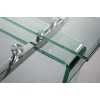 Stół szklany ATLANTIS CLEAR 200/300 - rozkładany, szkło transparentne