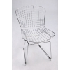 Krzesło NET SOFT chrom - czarna poduszka, metal
