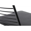 Krzesło ROD SOFT czarne - czarna poduszka, metal