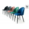MODESTO krzesło NICOLE zielone - welur, metal