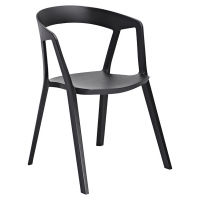 Krzesło VIBIA czarne - polipropylen