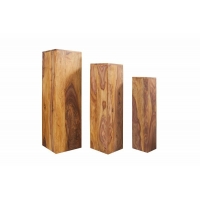IMVICTA kolumny MAKASSAR zestaw 3 sztuk - Sheesham, drewno naturalne