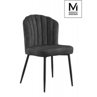 MODESTO krzesło RANGO czarne - welur, metal