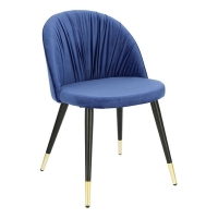 Krzesło Kotte Velvet niebieskie