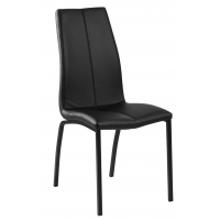 Krzesło Asama black PU czarne nogi