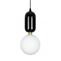 Lampa wisząca BOY S Fi 18 czarna - LED, szkło, metal
