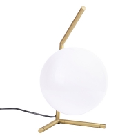 Lampa biurkowa HALM 1 - mosiądz, szkło