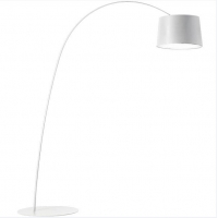 Lampa podłogowa CLEO biała - włókno węglowe, metal