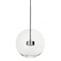 Lampa wisząca CAPRI chrom - 60 LED, aluminium, szkło