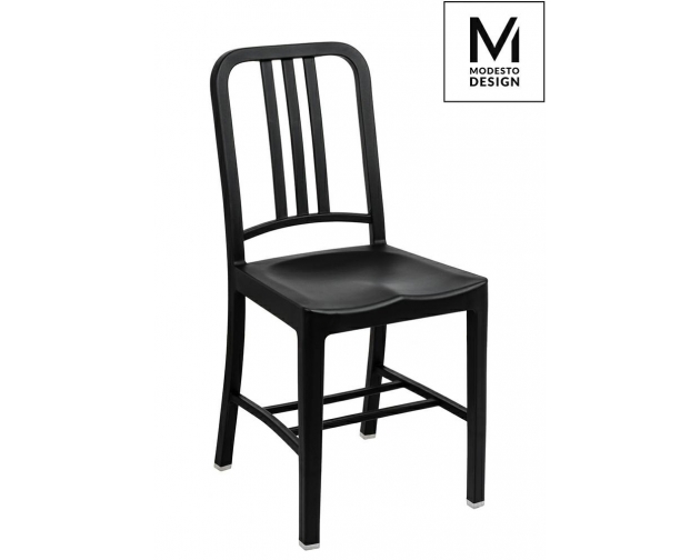 MODESTO krzesło VEGA czarne - polipropylen