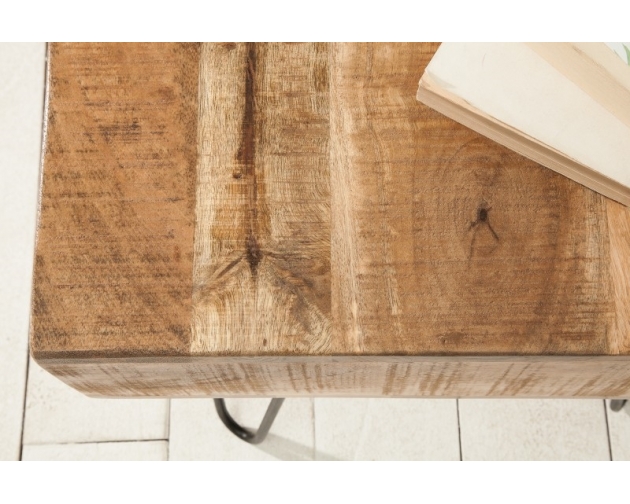 INVICTA stolik SCORPION 50 cm mango - drewno naturalne, żelazo