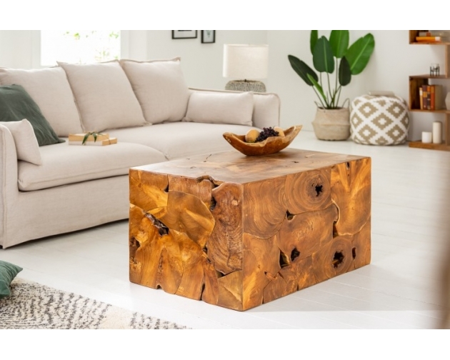 INVICTA stolik kawowy SQUARE 90 cm - drewno tekowe