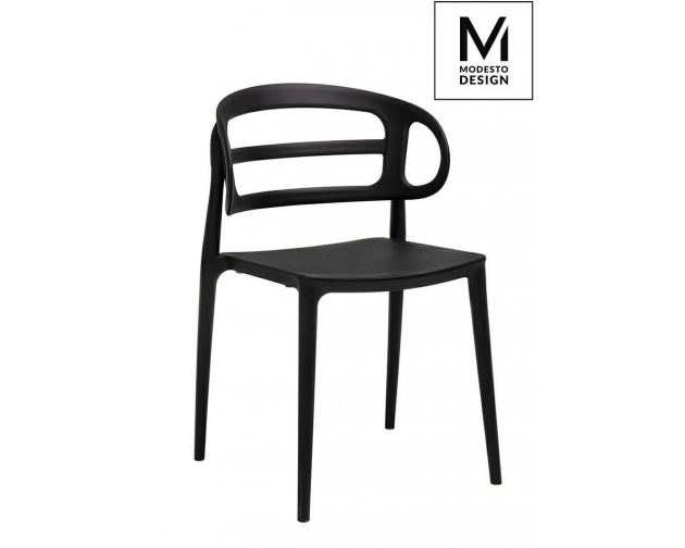 MODESTO krzesło MARCUS czarne - polipropylen