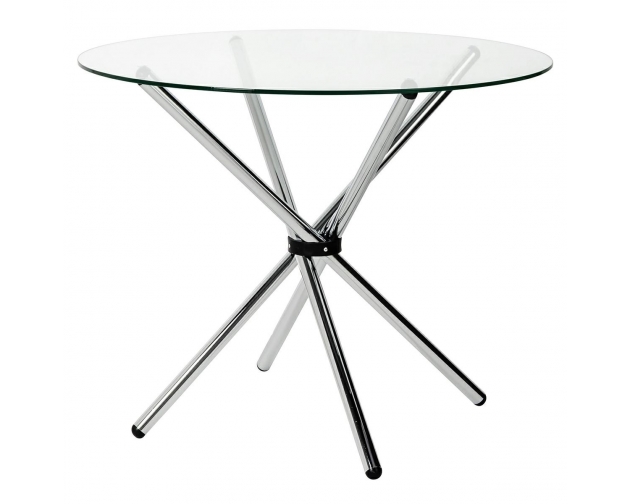Stół CONEX blat szklany - szkło hartowane, metal