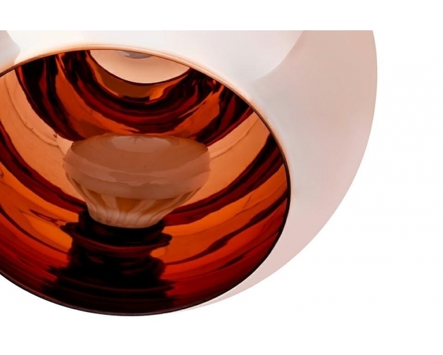 Lampa wisząca BOLLA 35 miedziana - szkło metalizowane