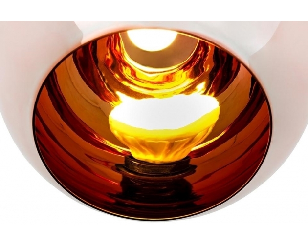 Lampa wisząca BOLLA 35 miedziana - szkło metalizowane