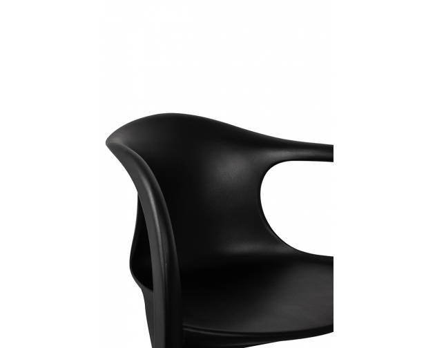 Krzesło MANTA czarne - polipropylen