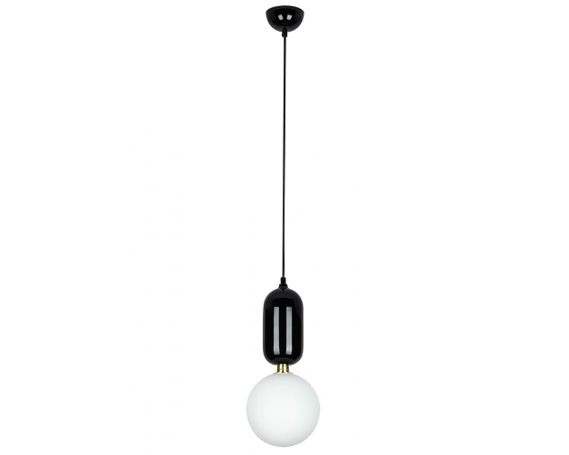 Lampa wisząca BOY M Fi 25 czarna - LED, szkło, metal