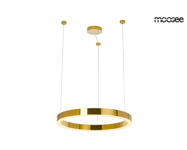 MOOSEE lampa wisząca RING LUXURY 50  złota - LED, chromowane złoto