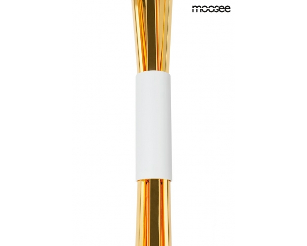 MOOSEE lampa podłogowa SNITCH FLOOR  - złota podstawa, biały klosz