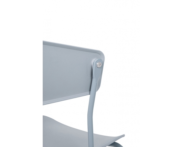 Krzesło JETT jasnoszare - polipropylen, metal