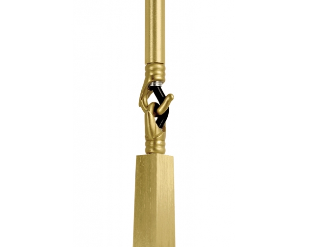 Lampa wisząca CANDELABR 6 złota - aluminium, szkło